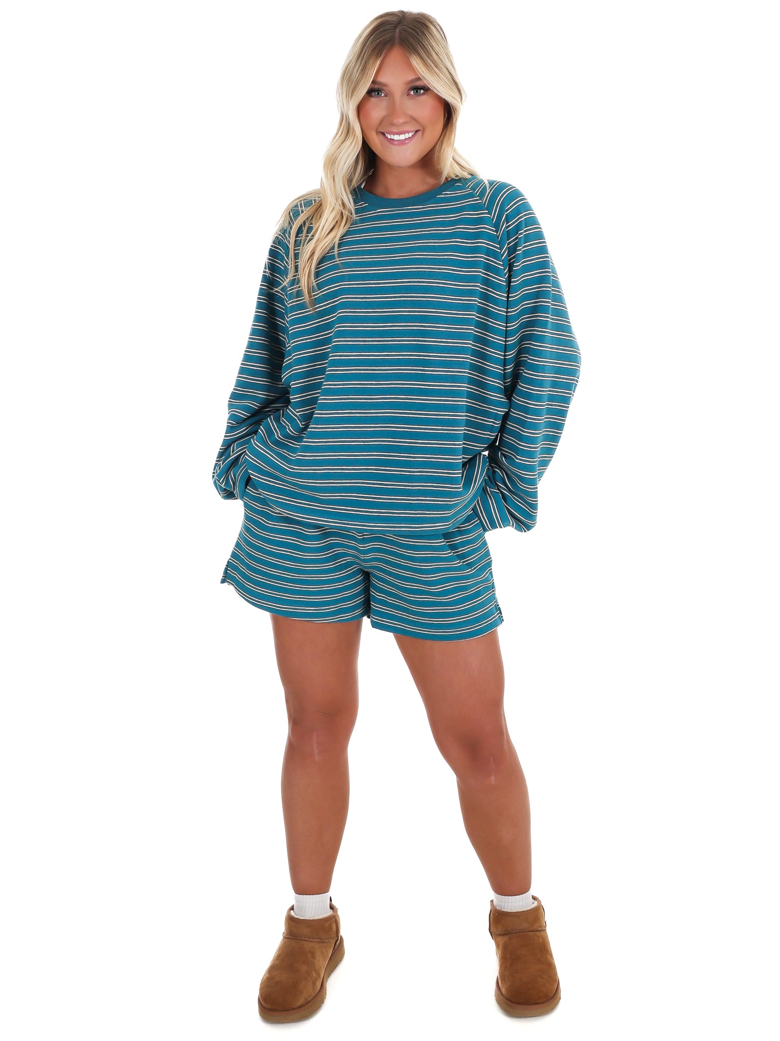 From Here On Stripe Two Piece Set