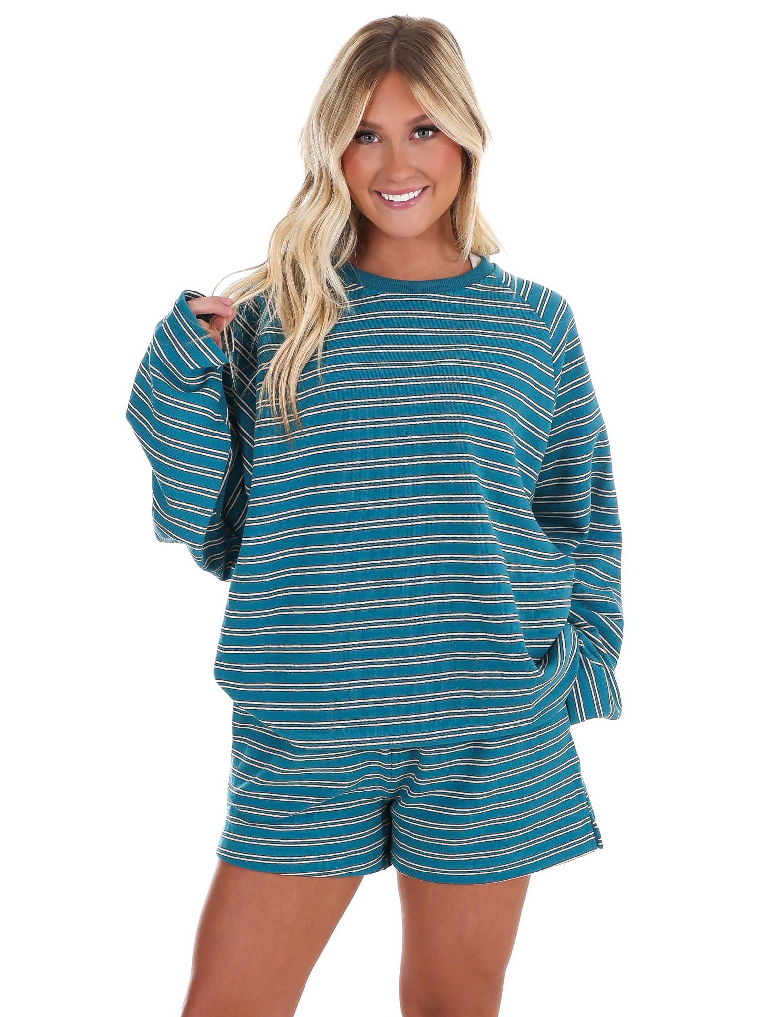 From Here On Stripe Two Piece Set