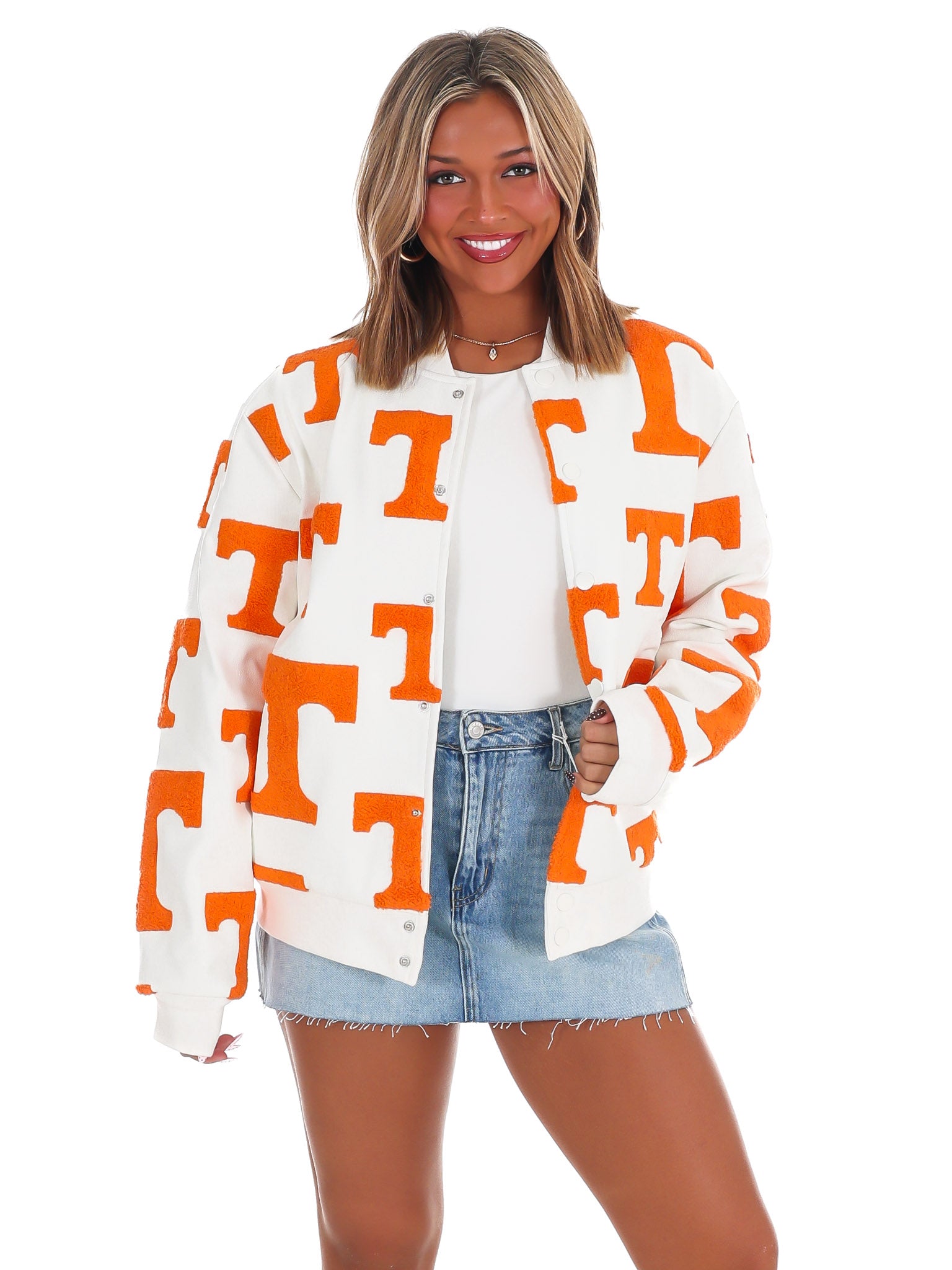 Tennessee Brigs Leather Bomber Jacket