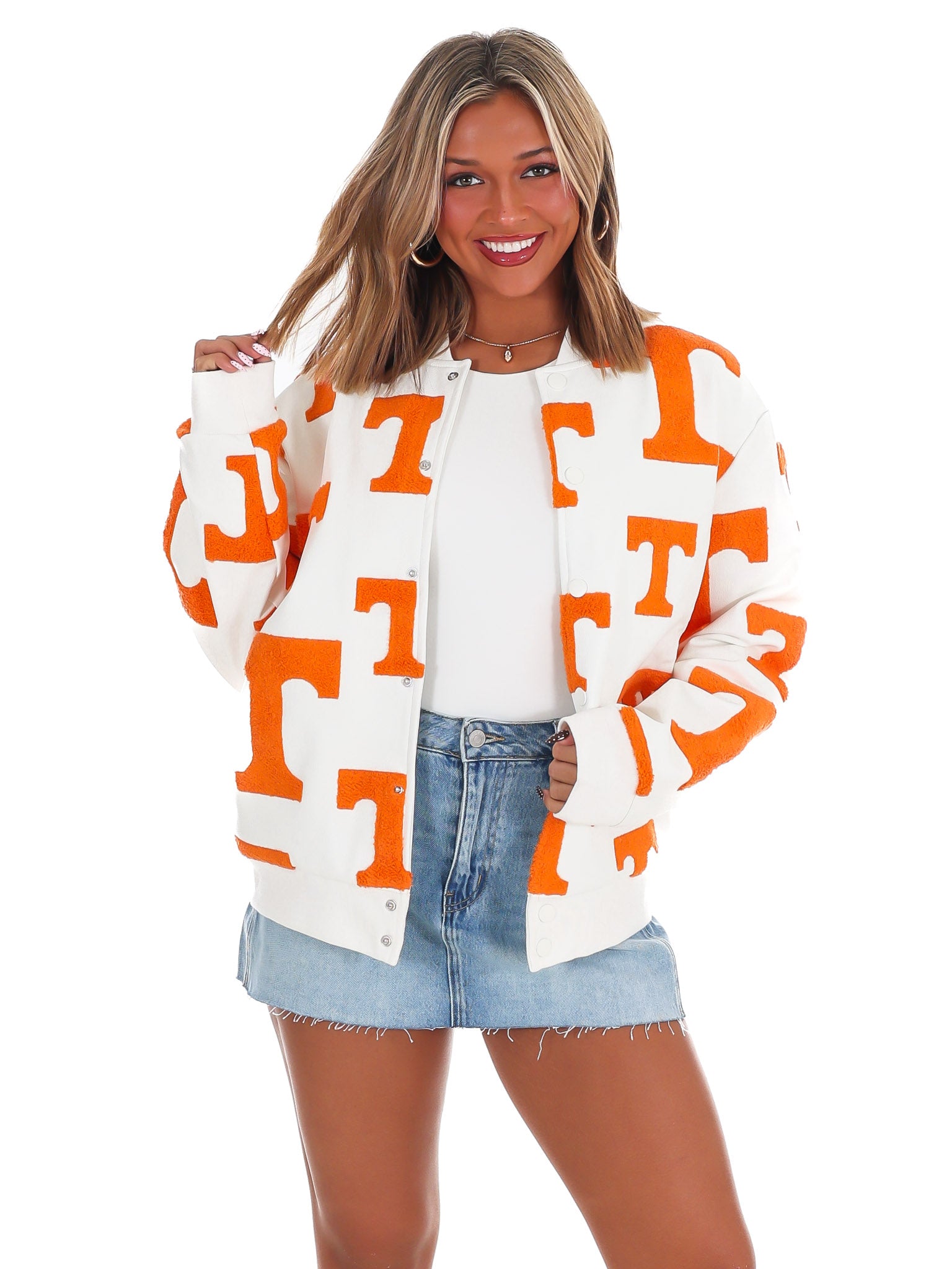 Tennessee Brigs Leather Bomber Jacket