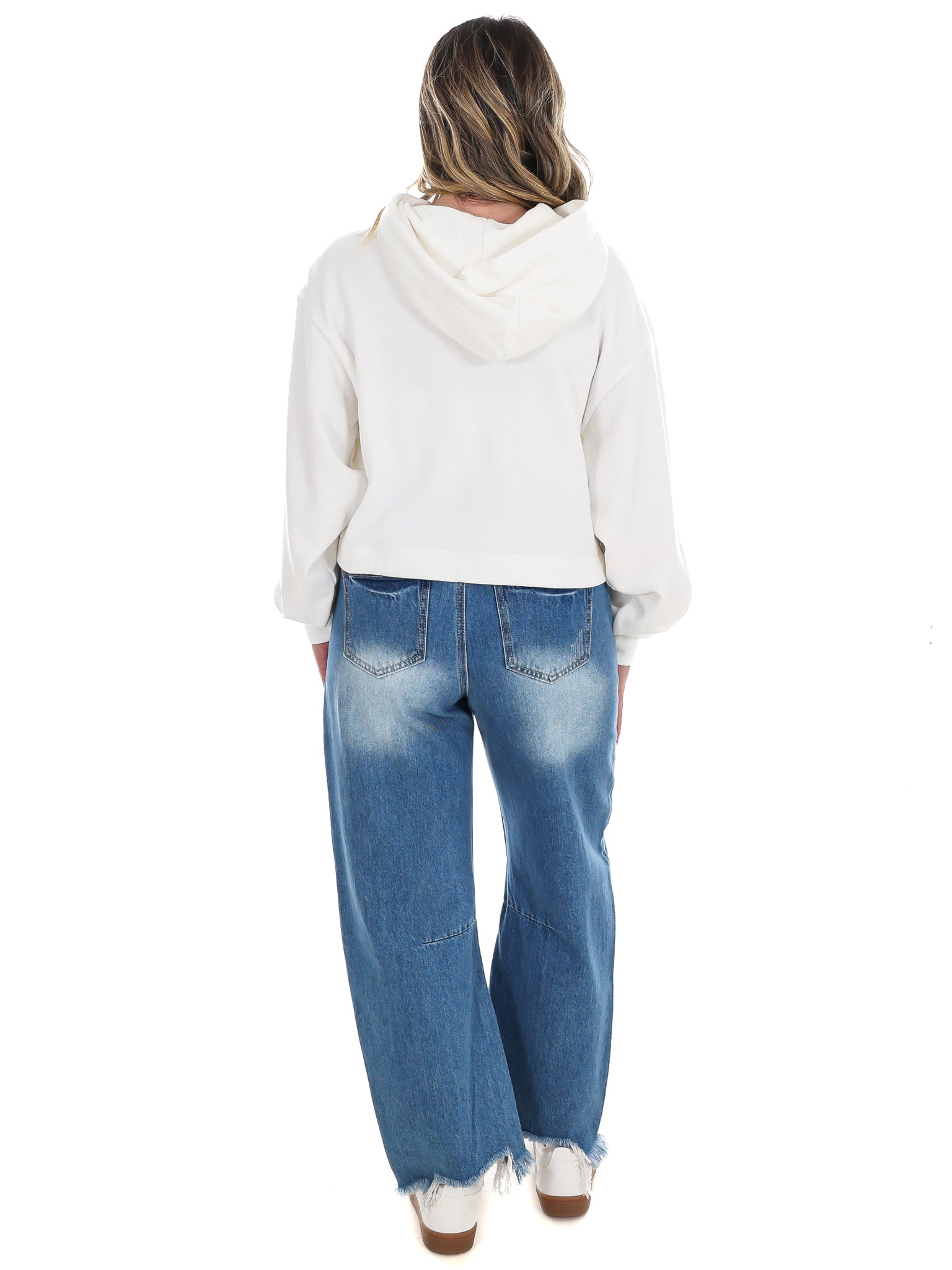 Tennessee Layer Patch Luxe Crop Hoodie