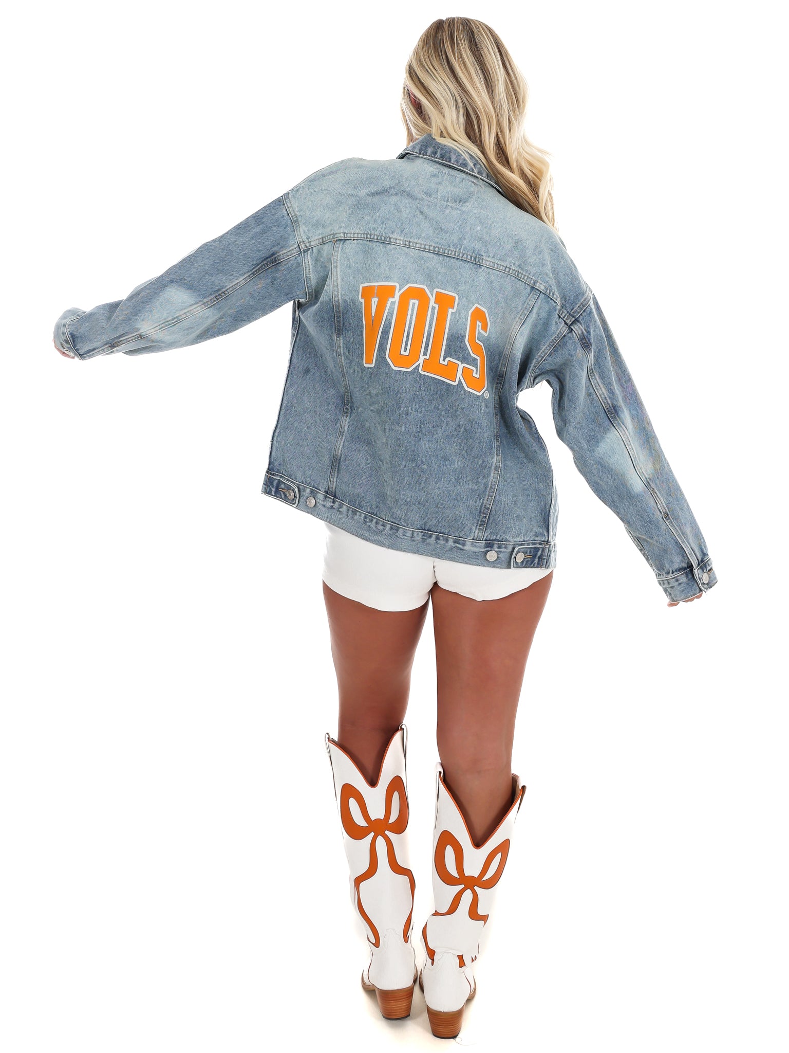 Tennessee Varsity Puff Denim Jacket