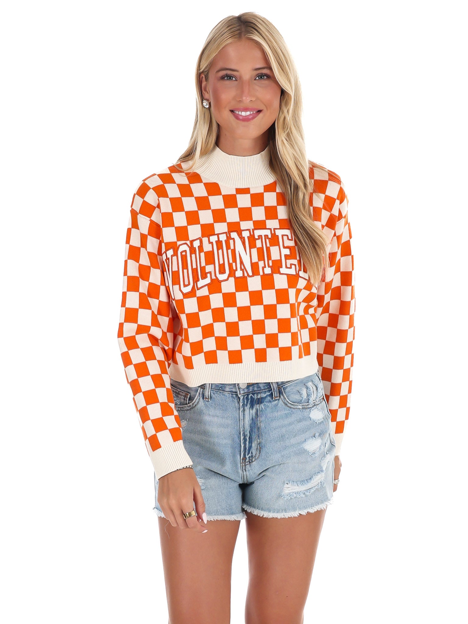 U Of Tennessee Checkerboard Sweater