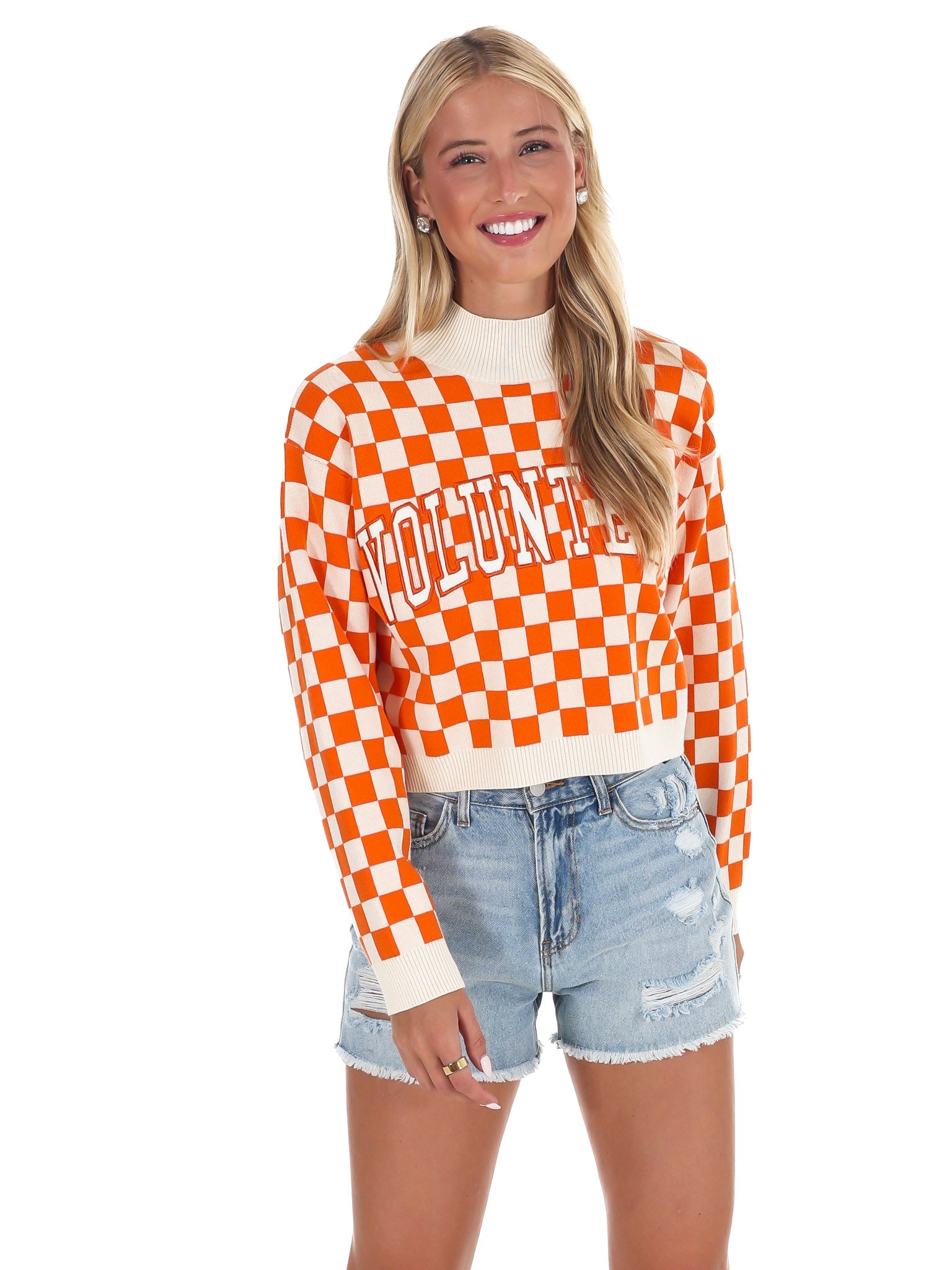 U Of Tennessee Checkerboard Sweater