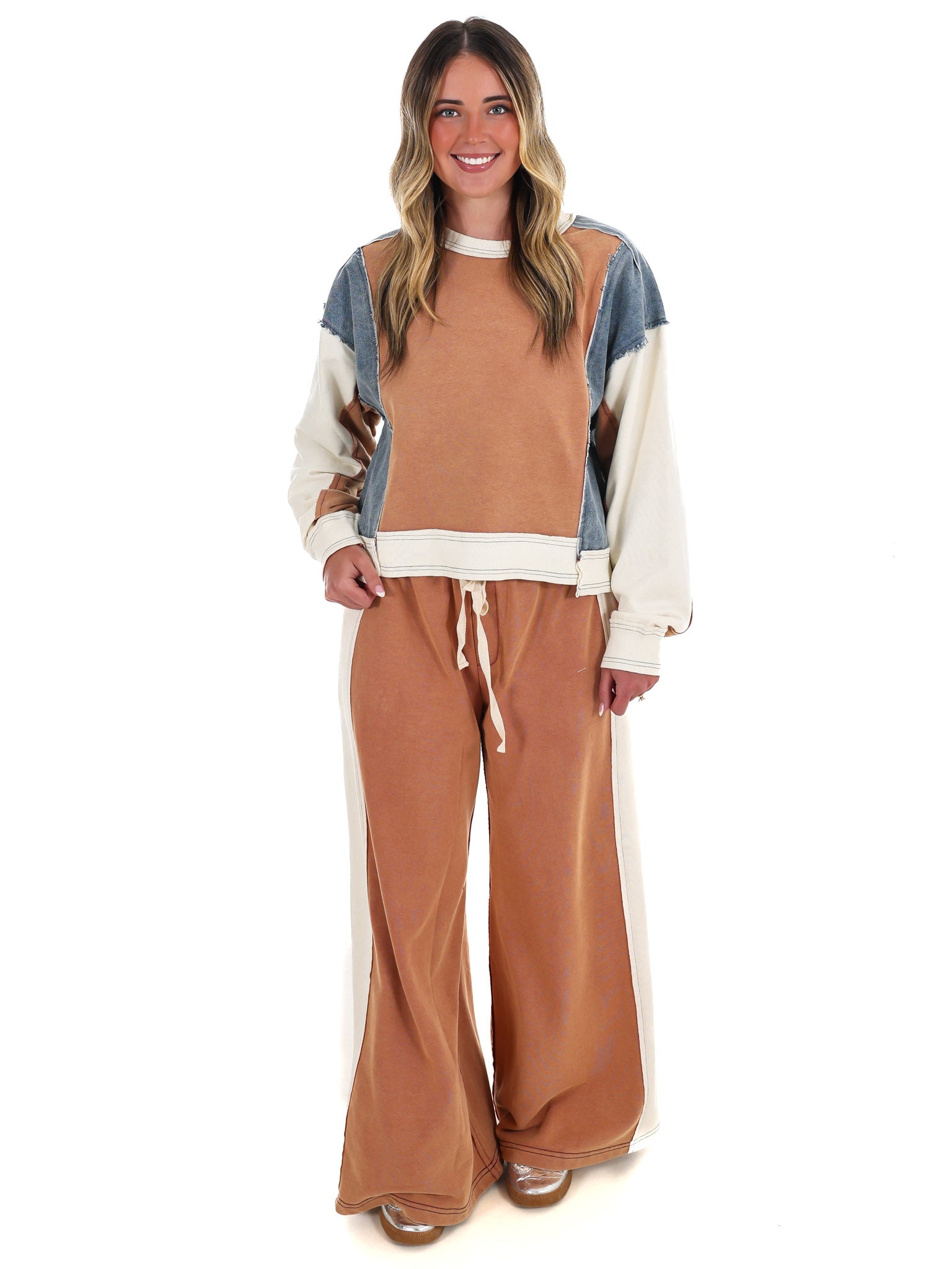 Just Getting Started Colorblock Pants