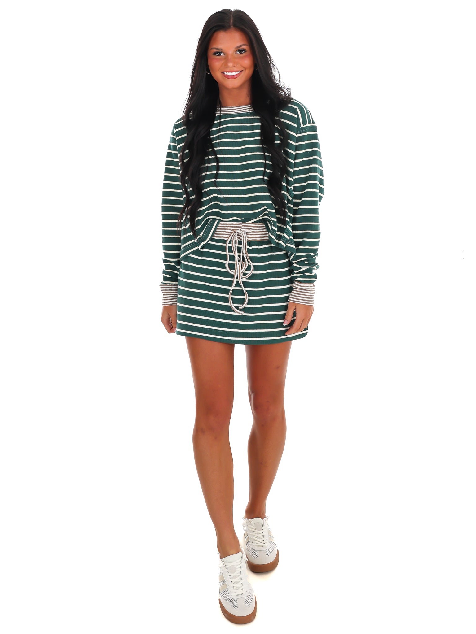 Cut to the Chase Stripe Two Piece Set