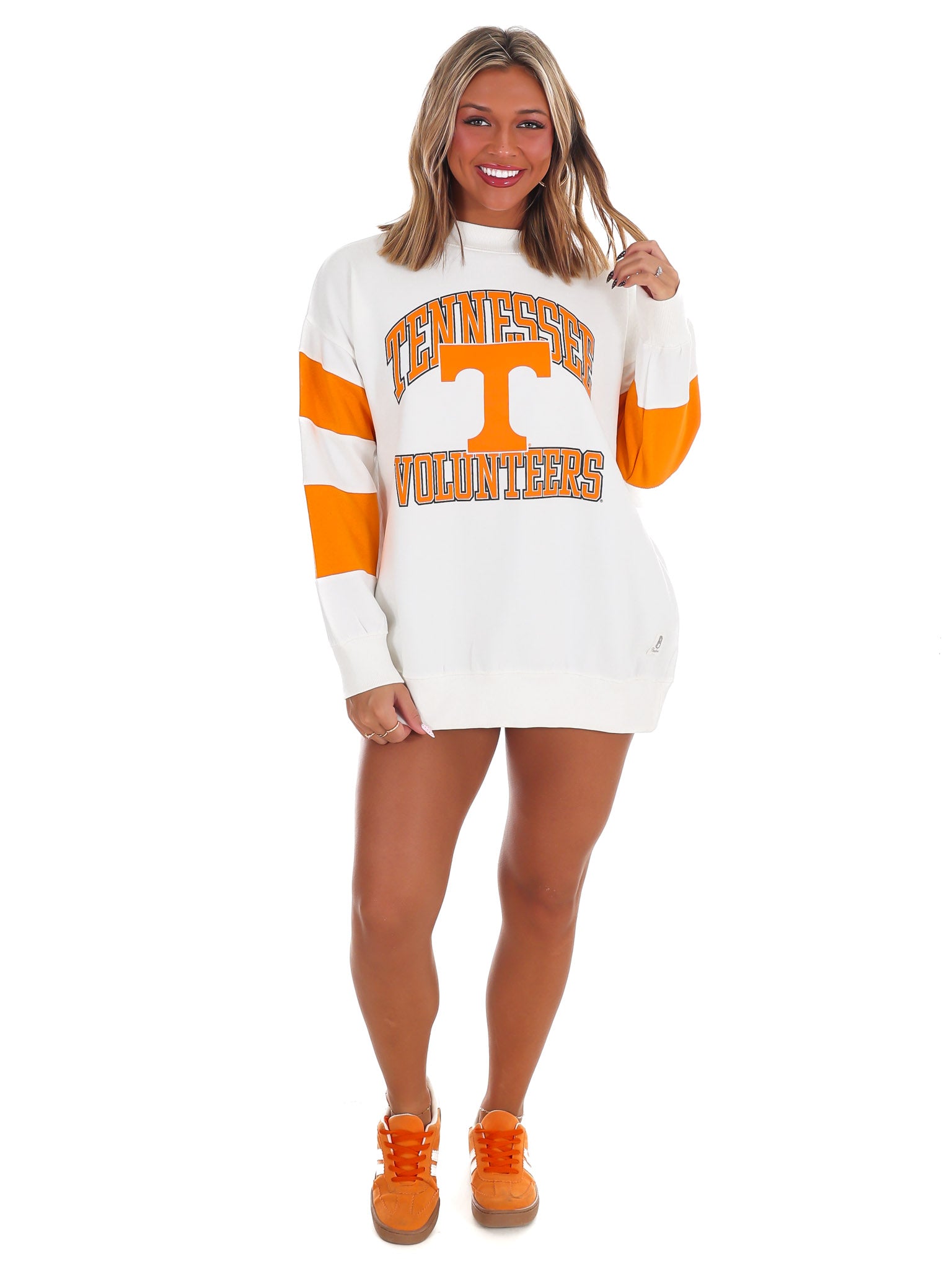 Tennessee Volunteers Sleeve Stripe Crewneck Pullover