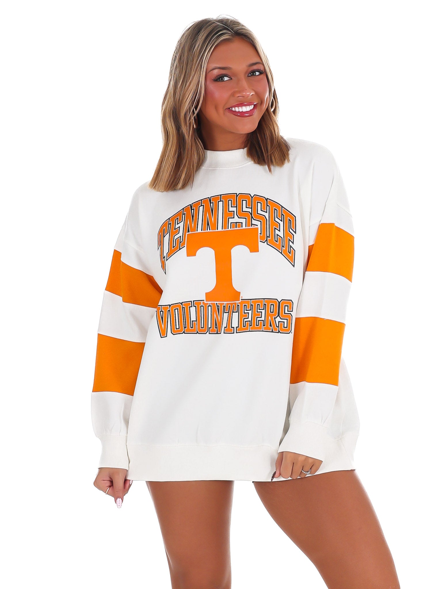 Tennessee Volunteers Sleeve Stripe Crewneck Pullover