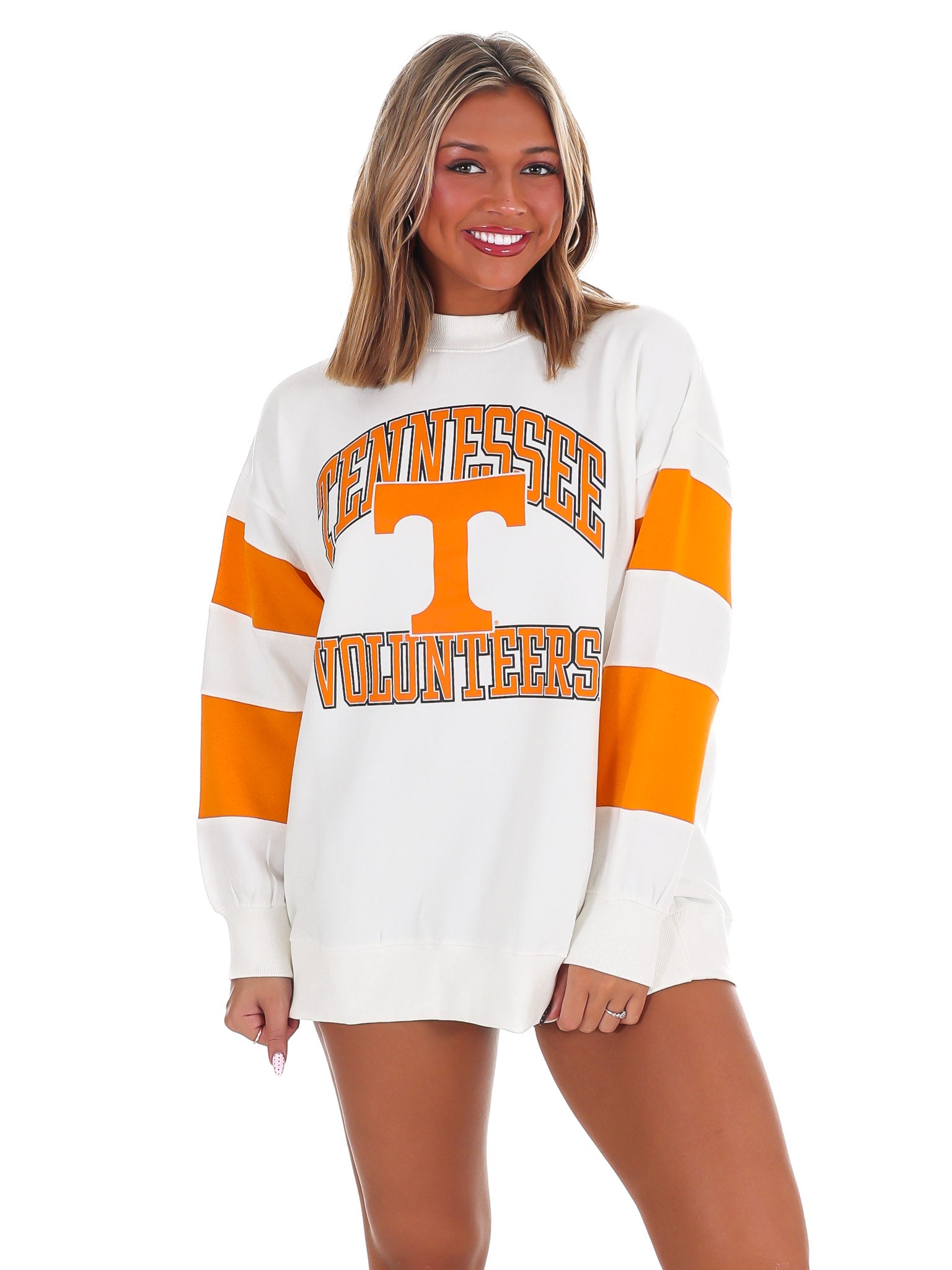 Tennessee Volunteers Sleeve Stripe Crewneck Pullover