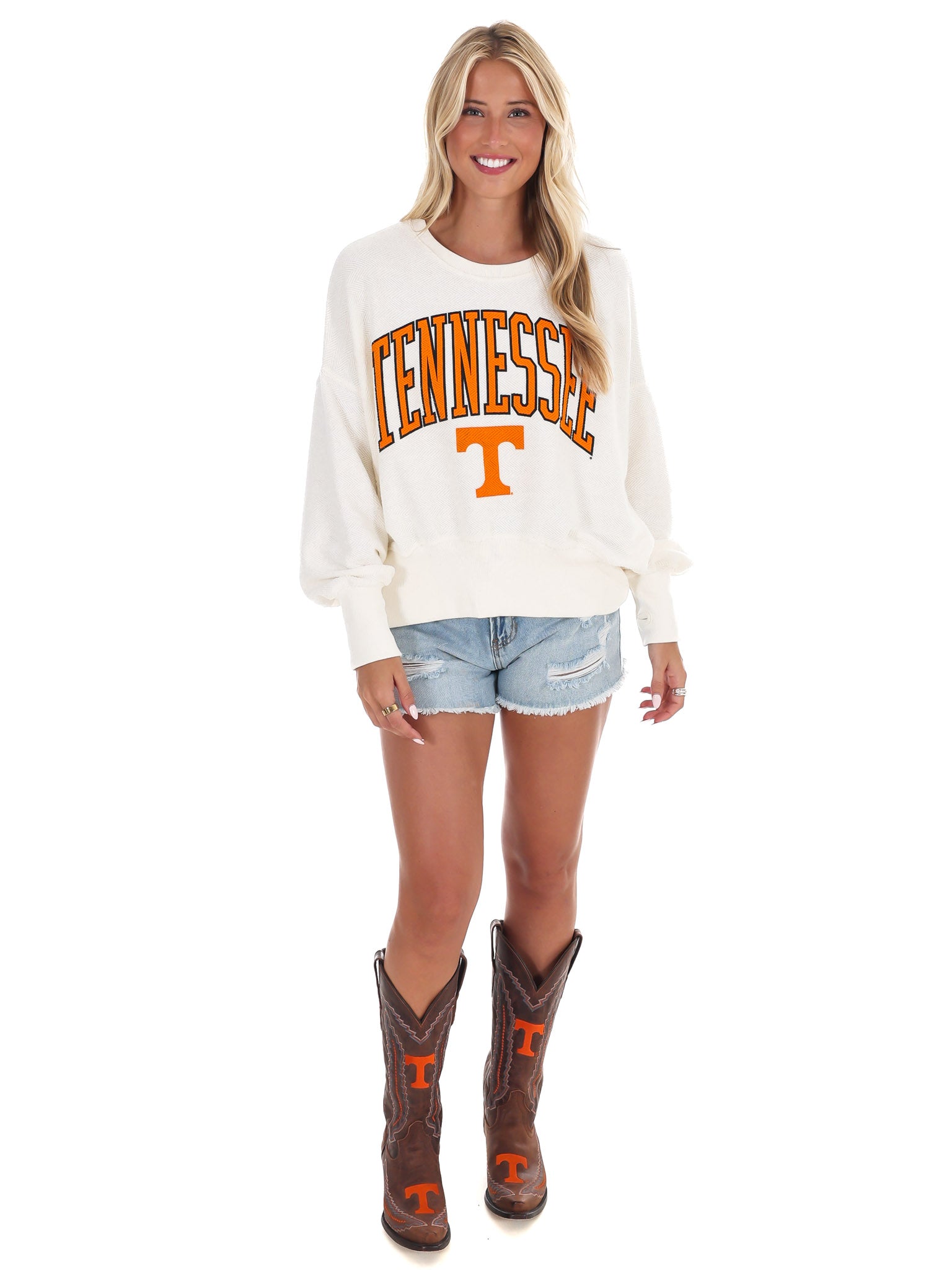 Tennessee Herringbone Fleece Sweatshirt