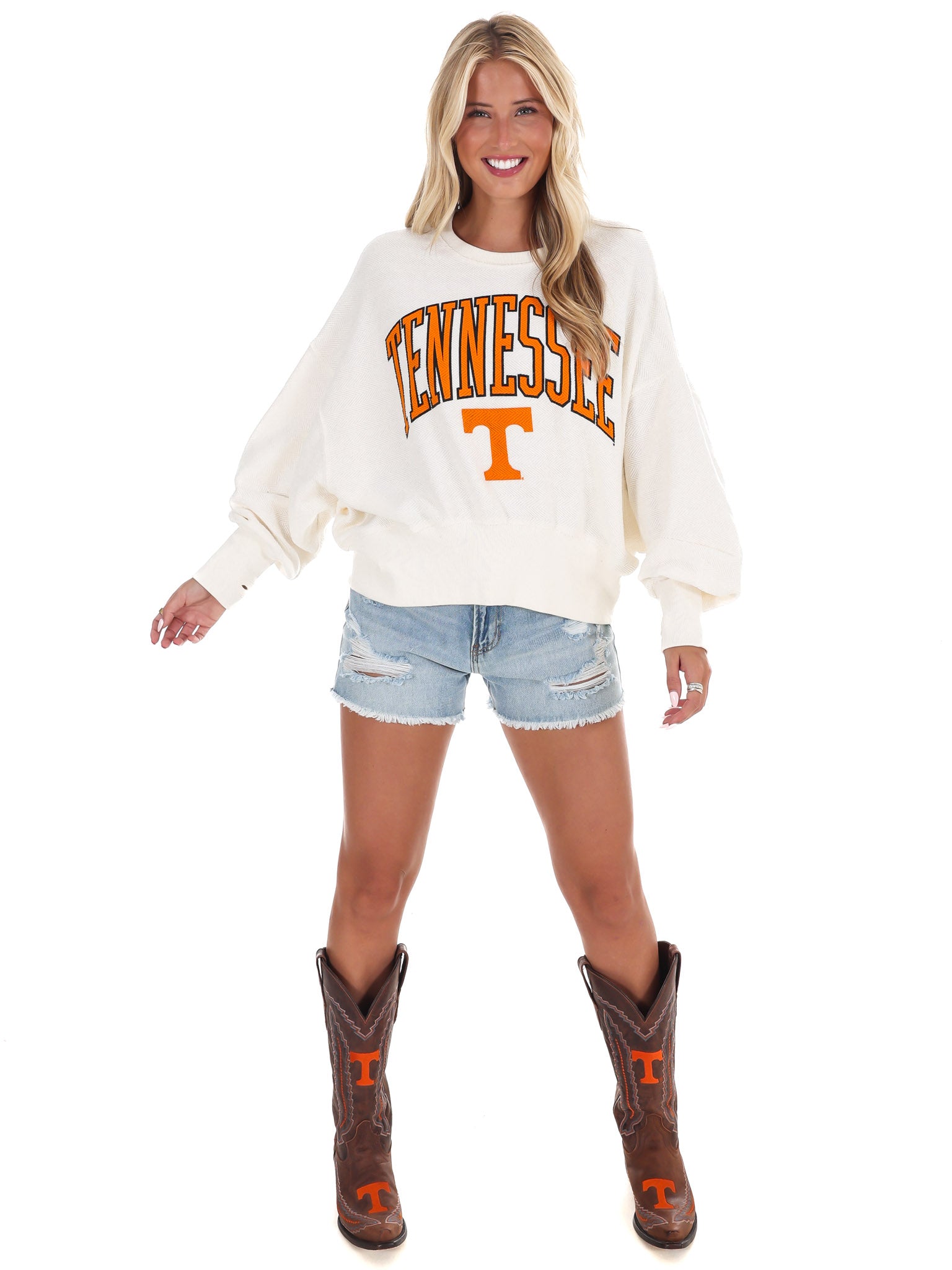 Tennessee Herringbone Fleece Sweatshirt