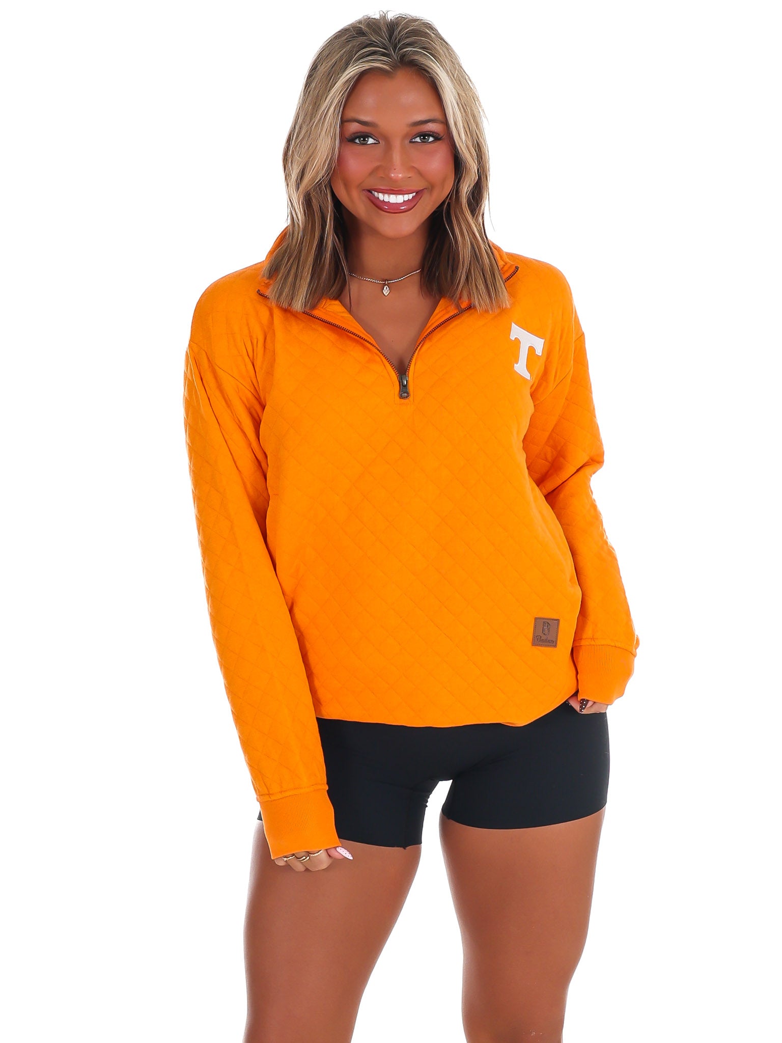 Power T Quilted Quarter Zip Pullover