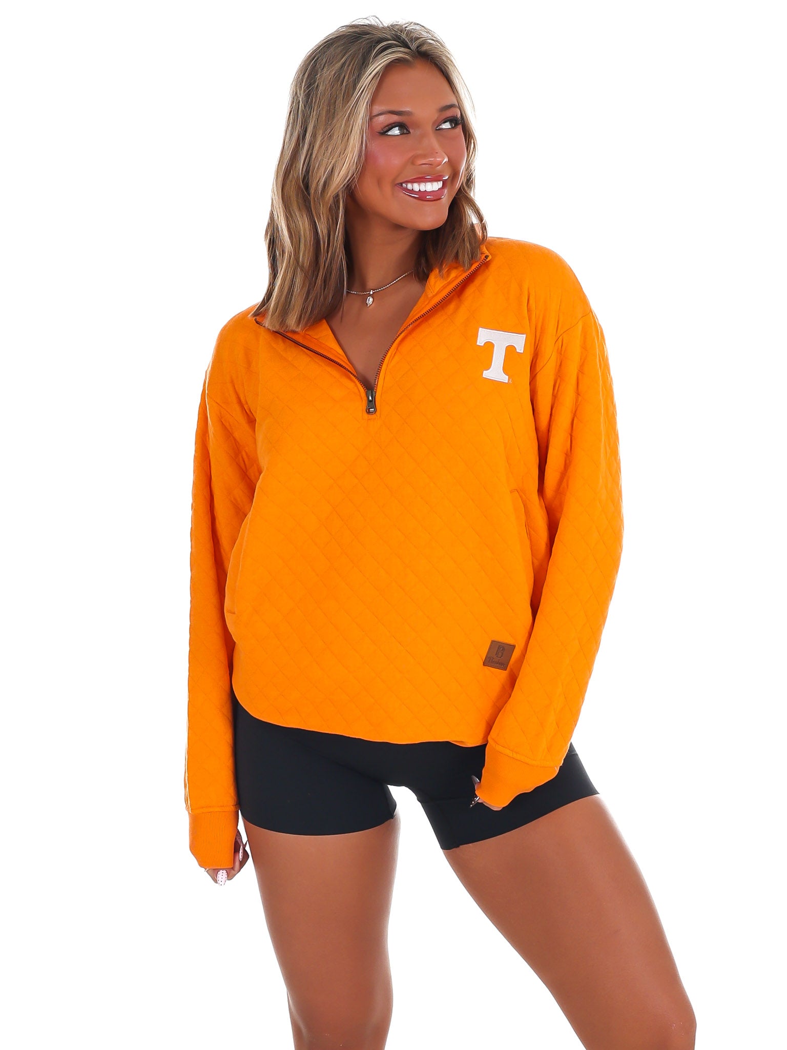 Power T Quilted Quarter Zip Pullover