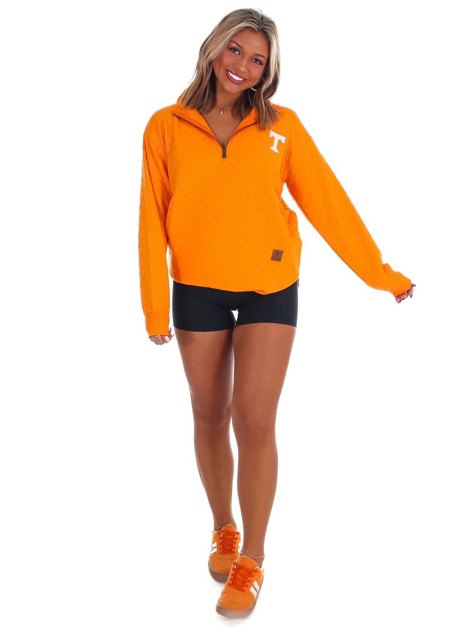 Power T Quilted Quarter Zip Pullover