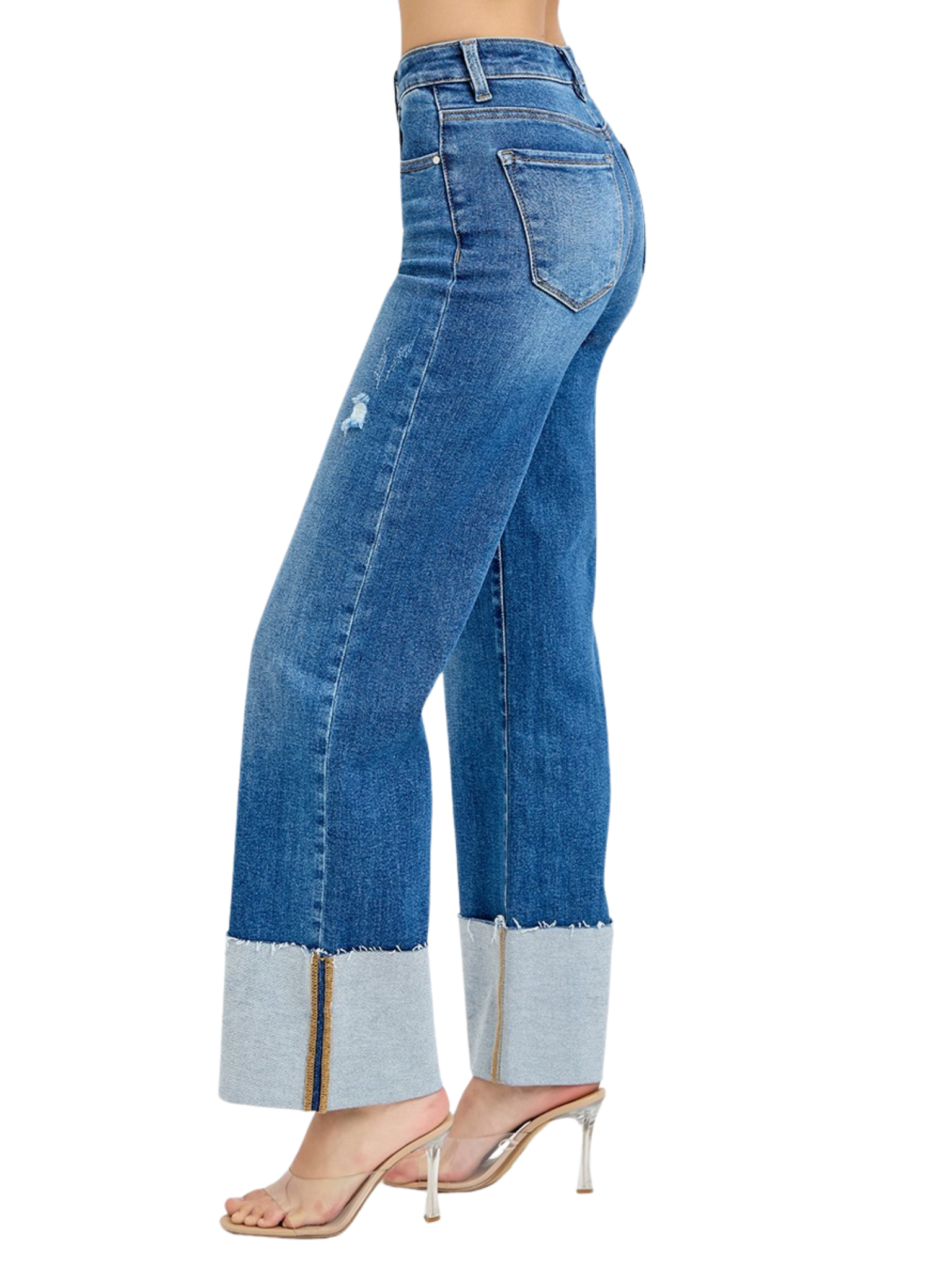 Laid Back Blues Cuffed Jeans