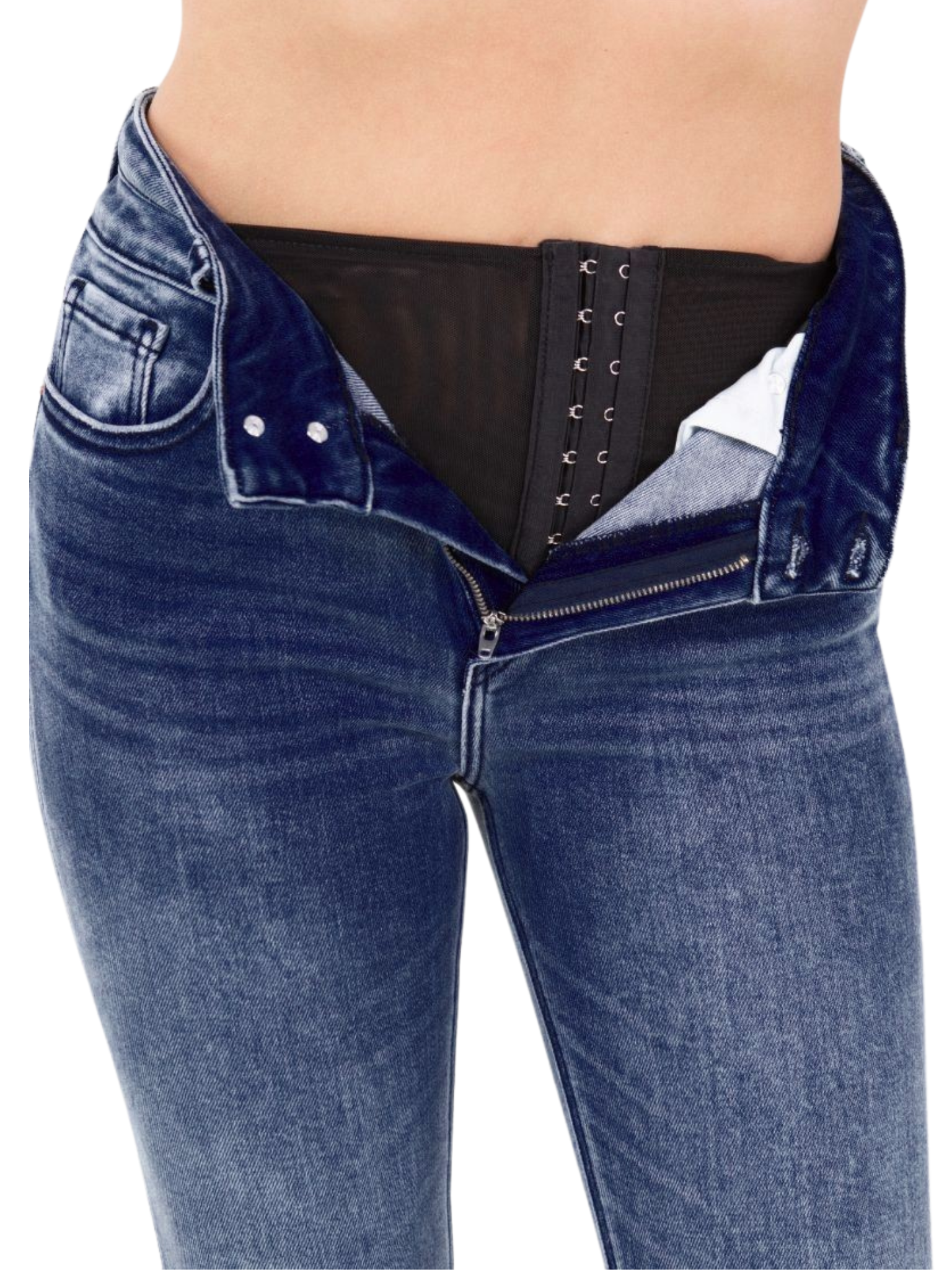 Corset High Rise Super Skinny Jeans