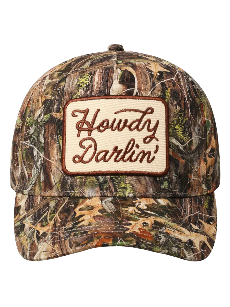 Howdy Darlin' Embroidery Camo Trucker Hat