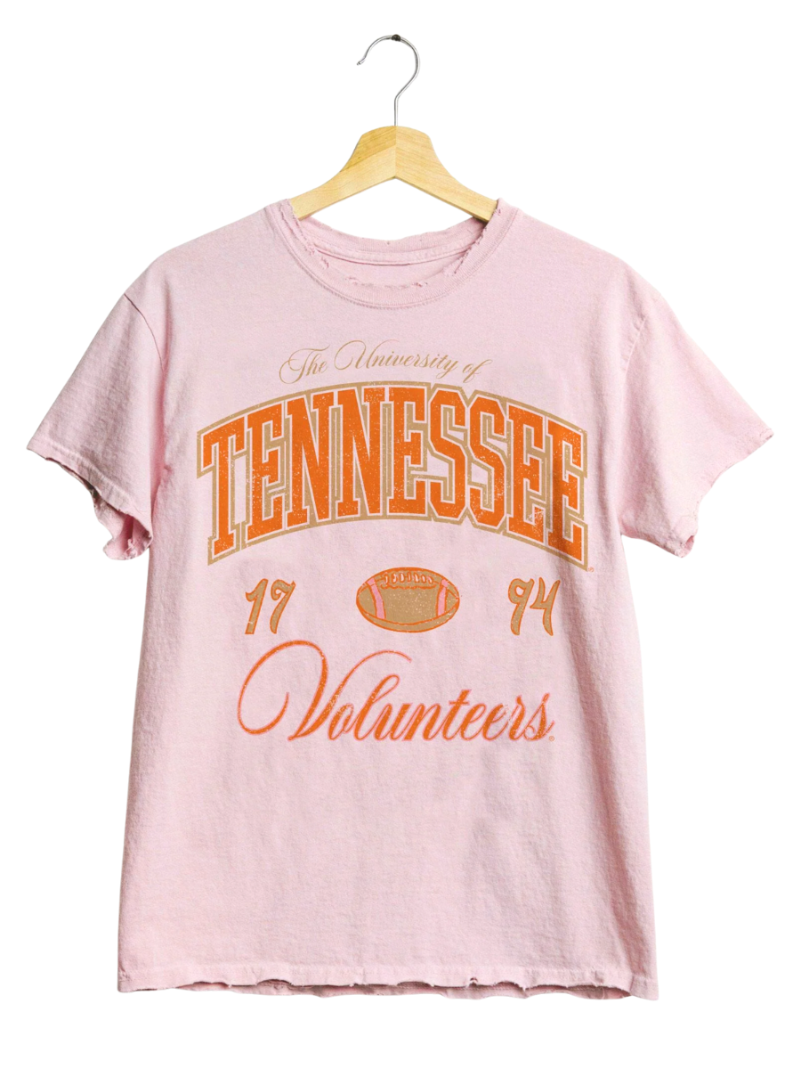 Tennessee Vols Wave Arch Thrifted Tee
